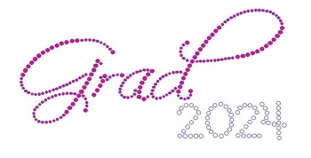 Grad Script 2024 Rhinestone Transfer