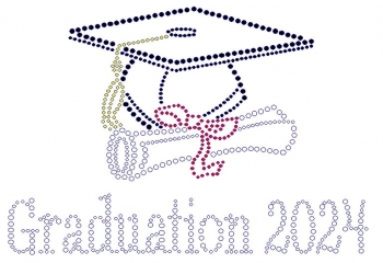 Graduation 2024 Rhinestone Transfer