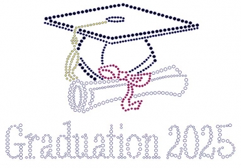 Graduation 2025 Rhinestone Transfer 
