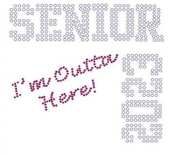 Senior 2023 Outta Here Rhinestone Transfer