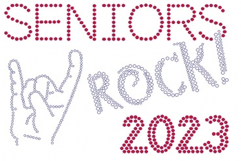 Seniors Rock 2023 Rhinestone Transfer