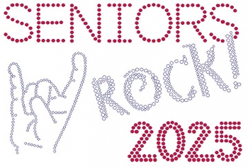 Seniors Rock 2025 Rhinestone Transfer