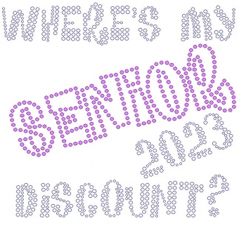 Where's My Senior Discount 2023 Rhinestone Transfer