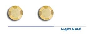 3mm Light Gold Rhinestuds
