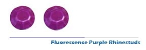 4mm Fluorescence Purple Rhinestuds