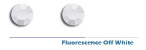 5mm Fluorescence off White Rhinestuds