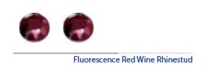 5mm Fluorescence Red Wine Rhinestuds