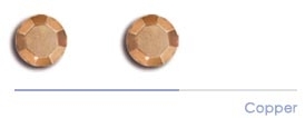 6mm Copper Rhinestuds