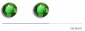 6mm Green Rhinestuds