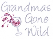 Grandmas Gone Wild Rhinestone Transfer