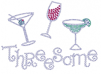 Threesome Rhinestone Transfer