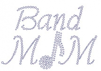 Band Mom cursive Rhinestone Transfer