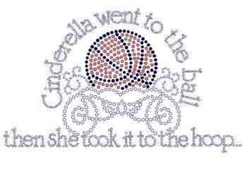cinderella went to the ball Rhinestone Transfer