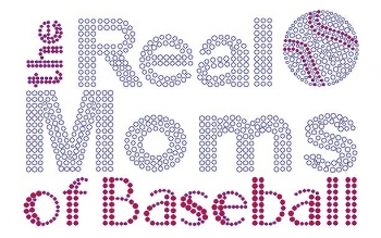 Real Moms of Baseball Rhinestone Transfer