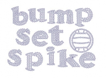 Bump Set Spike Rhinestone Transfer