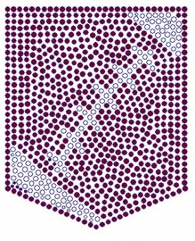 Football Pocket Rhinestone Transfer