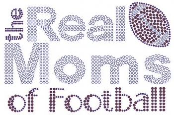 Real Moms of Football Rhinestone Transfer