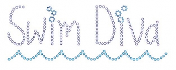Swim Diva Rhinestone Transfer