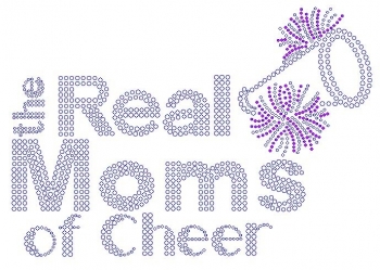 Real Moms of Cheer Rhinestone Transfer