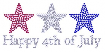 Happy 4th of July Rhinestone appliques