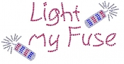 Light My Fuse Rhinestone Transfer