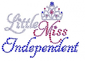 Little Miss Independent Rhinestone Transfer
