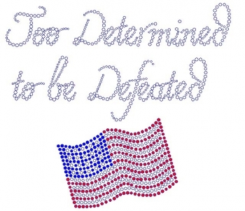 Too Determined to be Defeated Rhinestone Transfer