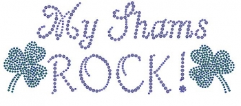 My Shams Rock Rhinestone Transfer