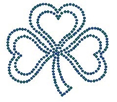 Shamrock Rhinestone Transfer