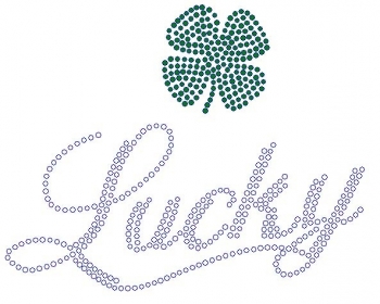 Lucky Rhinestone Transfer