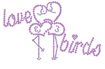 Love Birds Rhinestone Transfer