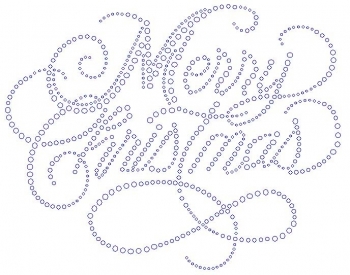 Merry Christmas Crystal Rhinestone Transfer