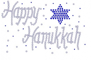 Happy Hanukkah Rhinestone Transfer