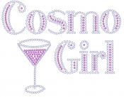 Cosmo Girl Rhinestone Transfer
