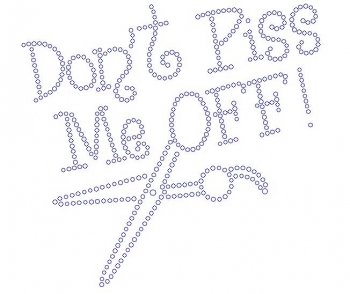 Don't Piss Me Off  Large Rhinestone Transfers