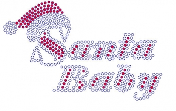 Santa Baby Rhinestone Transfer