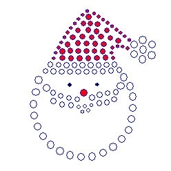 Santa Clause Rhinestone Transfer