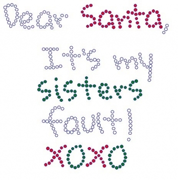 Sisters Fault Rhinestone Transfer