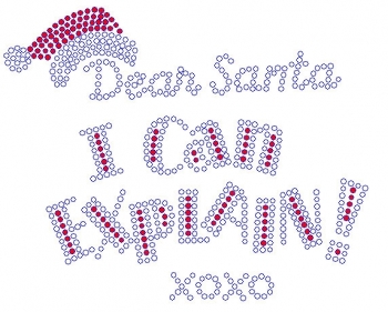 Dear Santa I Can Explain Rhinestone Transfer