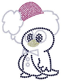 Penguin rhinestone transfers