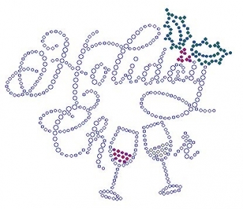 Holiday Cheer Rhinestone Transfer