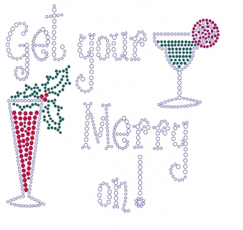 Get Your Merry On Rhinestone Transfer