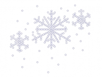 Snowflake Rhinestone Transfer