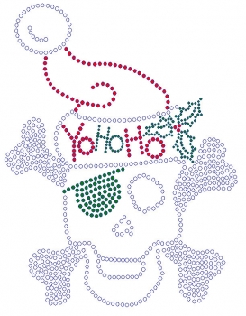 Yo Ho Ho rhinestone transfers