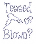 Teased or Blown small Rhinestone Transfers