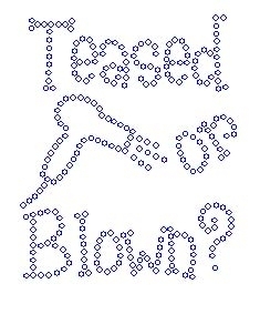 Teased or Blown small Rhinestone Transfers