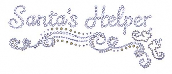 Santas Helper Rhinestone Transfer