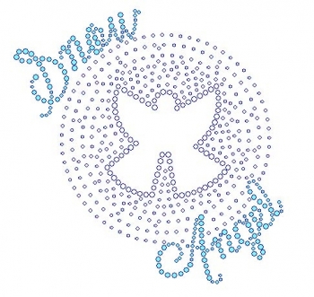 Snow Angel rhinestone transfers