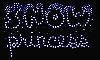 Snow Princess rhinestone transfers