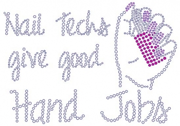 Nail Techs give good Hand Jobs Rhinestone Transfers